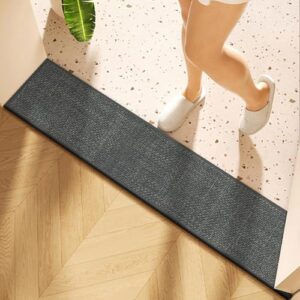 Badematte 30x80cm, Super Absorbierender Badezimmer Teppich, rutschfest und waschbar für Dusche, Badewanne und Toilette