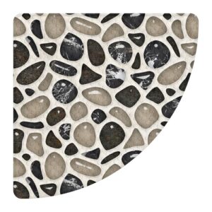 Eck-Duschmatte rutschfest 55cm, Antirutschmatte Dusche mit Saugnäpfen, Rutschsicherheit für Badezimmer, Maschinenwaschbar, Schimmelresistent, Latexfrei, BPA-frei