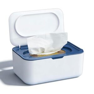 Feuchtigkeitsspendende Box für Feuchtes Toilettenpapier, Nachfüllbare Feuchtes Toilettenpapier Box (Blau)