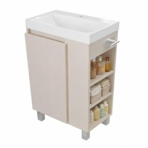 Waschtisch SEVA mit Unterschrank in Kaschmir Beige von paplinskimoebel, Badmöbelset für Badezimmer