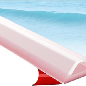 Schallschutzleiste für Duschen, Silikon-Wasserstopper für Bäder und Küchen, transparenter Schwallschutz für Nass-Trocken-Abschnitt