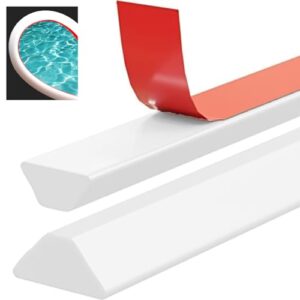 2M Schwallschutzleiste Dusche Selbstklebend, T-Form Begehbare Dusche Boden Wassersperre, Silikon Duschschwelle für Rahmenlose Duschtür, Water Stopper Strip für Nass- und Trocken-Trennung