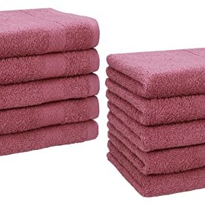 10-teiliges Seiftücher Set aus 100% Baumwolle, weich und saugstark, Oeko-TEX Zertifizierung, ideal für Gesichtspflege und tägliche Hygiene.