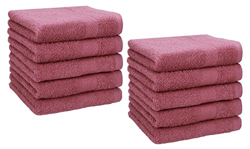 10-teiliges Seiftücher Set aus 100% Baumwolle, weich und saugstark, Oeko-TEX Zertifizierung, ideal für Gesichtspflege und tägliche Hygiene.