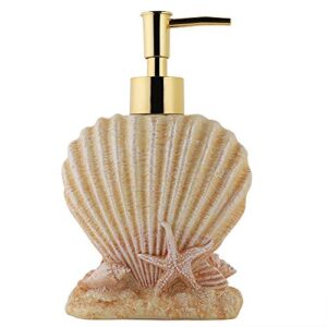 Praktische Handseifen-Pumpflasche mit muschelförmigem Design, ideal für Shampoos, Lotionen oder andere Flüssigkeiten in Badezimmer, Hotel oder als Geschenk