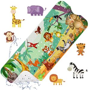 Antirutschmatte für Kinder, Badewannenmatte, 100x40cm, Duschmatte, Badewanneneinlage, rutschfeste Badematte für Badewanne