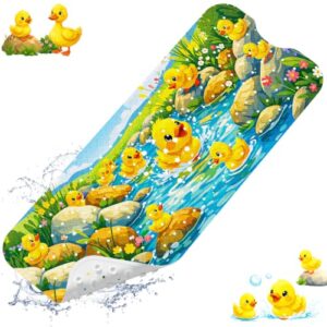 Badewannenmatte rutschfest für Kinder, 100x40 cm, antirutsch matt für Badewanne und Dusche, schimmelresistente Matte für Baby und Kinder