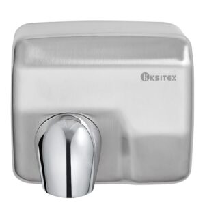 Kommerzieller Handtrockner mit Edelstahl-Gehäuse und automatischem Sensor für hygienische und energiesparende Trocknung von Händen in Toilette oder Bad
