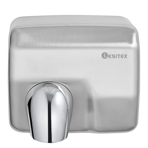 Kommerzieller Handtrockner mit Edelstahl-Gehäuse und automatischem Sensor für hygienische und energiesparende Trocknung von Händen in Toilette oder Bad