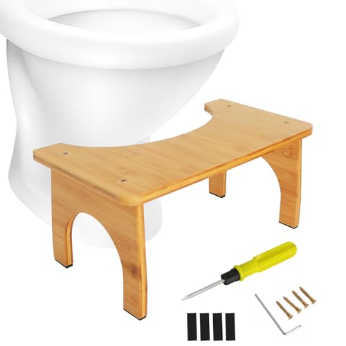 Toilettenhocker für Erwachsene und Kinder, WC-Hocker gegen Verstopfung, Badezimmerhocker für gesündere Sitzposition und einfache Verdauung