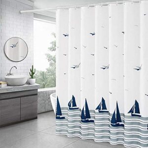 Xinyanmy Duschvorhang, wasserdicht und schimmelresistent, perfekt für dein Badezimmer mit 100% Polyester und 14 Haken aus Kunststoff
