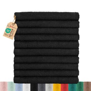 BaSaTex Handtuch Set für Gäste - 10 hochwertige, flauschige und saugfähige Handtücher aus Baumwolle für jedes Badezimmer