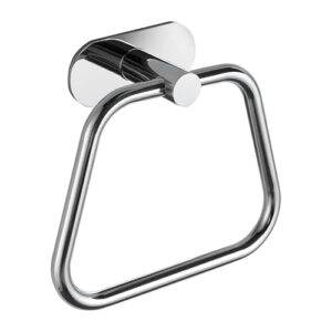 DIYZON Selbstklebender Handtuchring aus Edelstahl mit modernem Leiter-Design für Bad und Küche, selbstklebendes Wandbadzubehör ohne Bohren