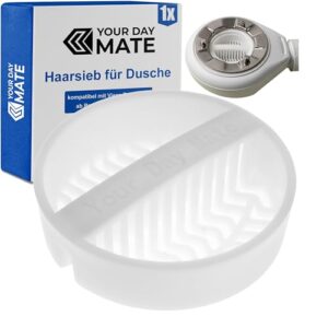 Haarsieb für Dusche, Weiß, kompatibel mit Viega Tempoplex ab Baujahr 2006 bis Heute
