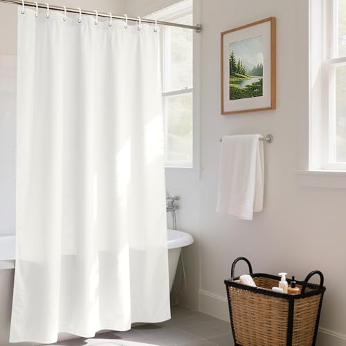 Hochwertiger und praktischer Duschvorhang mit Gewicht Unten, anti-schimmel und wasserabweisendes PVC-Textil für Bad und Dusche