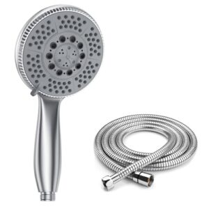 Vinabo Duschkopf mit Schlauch 1,5m, wassersparende Handbrause für effizientes und entspanntes Baden