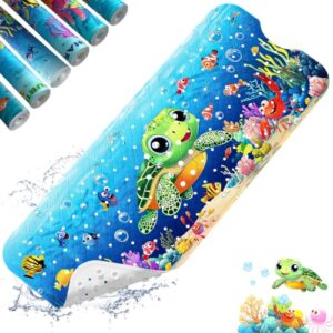 Antirutschmatte für Badewanne, 100x40 cm, rutschfest, Kinderbadematte, BPA frei und maschinenwaschbar, TÜV geprüft