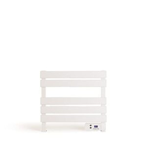Elektrischer Badheizkörper 150W weiß, leise und effizient, LCD-Display, ideal für Badezimmer