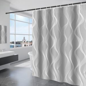 KAIMEIYU Duschvorhang - Polyesterstoff, weich und elegant. Perfekt für Standardduschen oder Badewannen.