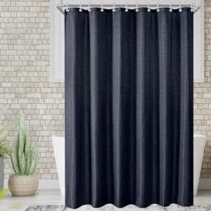 Antischimmel Dusche wasserdicht Polyester Stoff Badevorhänge für Badezimmer, Badewanne mit 12 Duschvorhangringe