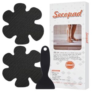 24 Stück Anti-Rutsch Aufkleber für Badewanne, Schwarz - Sicherheit in der Badewanne mit einfach und effektiv.