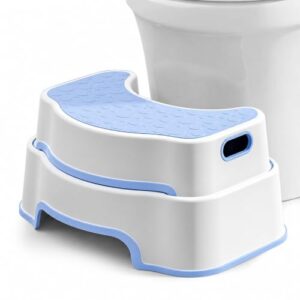 Toilettenhocker für Erwachsene, rutschfeste Badezimmer-Kinder-Toilettensitz mit einfacher Reinigung und erhöhtem Tritthocker für Kleinkinder, Senioren und Personen