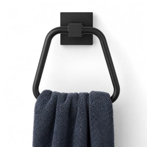 304 Edelstahl Trapez-Handtuchring 180° drehbar, rostfrei, für Badezimmer und Käbe geeignet