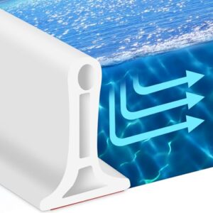 Wasserdichter Schwallschutz für Dusche, Selbstklebender Wasserstopper mit 360° Biegefähigkeit