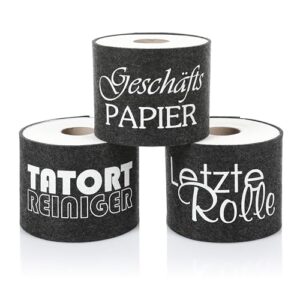 Toilettenpapierhalter mit lustigen Aufschriften aus Filz, Baderobe Dekoration und Geschenkidee für Freunde oder Familie
