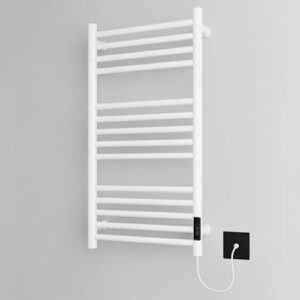Elektrischer Handtuchhalter aus Edelstahl mit beheizter Oberfläche für Badezimmer, modernes Design und schnelle Trocknung von Handtüchern